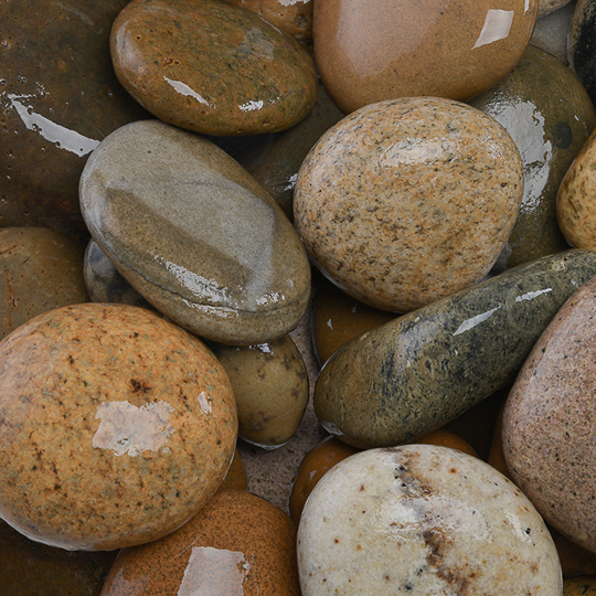 Mexican Beach Pebbles – Mixed Colours (2”- 3”)